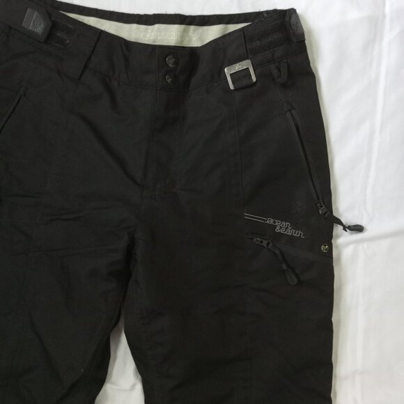 Ocean & Earth Ski Pants Small Pro Black Cargo Snowboard Snow Winter Board - Picture 5 of 13
